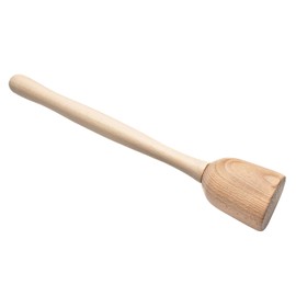 Chinchilla® Sustainable Potato Masher Made of Beech Wood, Brown, Ecological and Durable for Effortless Mashing of Potatoes and Vegetables, Ergonomic for Comfort and Efficiency