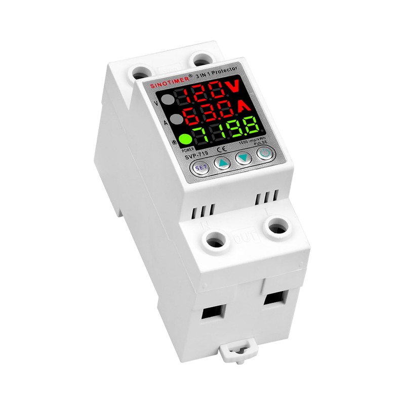 SINOTIMER SVP719 3 LED Display 120VAC 63A Adjustable Voltage Surge