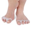 Toe Ring Corrector for Gait and Posture Alignment Support White/FREE 3ea