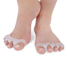 Toe Ring Corrector for Gait and Posture Alignment Support White/FREE 3ea