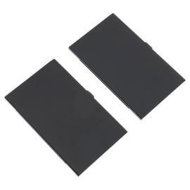 Vaguelly 2pcs Storage Box Shockproof and Case for Camera Memory Cards Durable Shock Holder Easy to Carry and Organize Present for Photography Enthusiasts Black