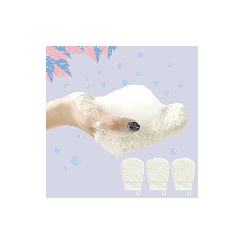 Mig4u Pcs Exfoliating Facial Scrubber Mitt Face Cleanser Wash Mittens