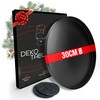 DREIBERG® Decorative Tray, Diameter 30 cm, Decorative Tray Black, Decorative