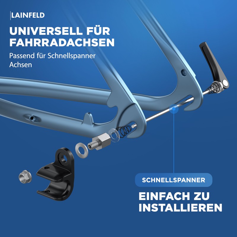 LAINFELD Bicycle Axle Adapter for M5 Quick Release Axle |