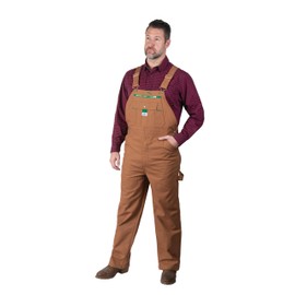 Liberty Men's Duck Bib Overall, Pecan, 46x32
