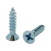 BCP Fasteners 100 Pack #6 x 3/4" Flat Head Zinc