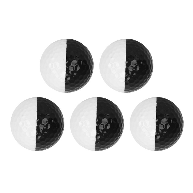 5pcs Golf Sports Training Balls 2 Color Golf Putting Practice