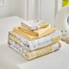 Joyreap 4 Piece Toddler Bedding Set- Yellow Butterflies Flowers Patchwork