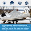 Boat Cover Support Poles 2 Pack with Stable Anti-Slip Rubber
