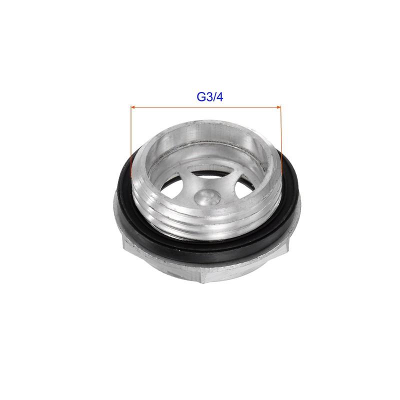 Air Compressor Oil Level Gauge Sight Glass Aluminum & Organic