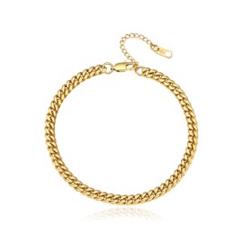 Anklet, Unisex, Surgical Stainless Steel, Compatible with Gold, Bath, Hot Springs, Sea, Summer, Fashion Accessories, Men and Women, One size, Stainless Steel Metal