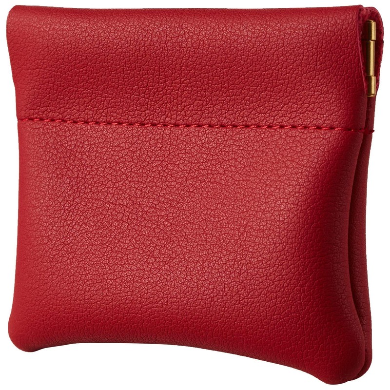 Travelambo Leather Squeeze Coin Purse Pouch Change Holder For Men