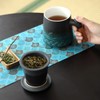 ZENS Tea Cup with Infuser and Lid, Wood Handle Loose