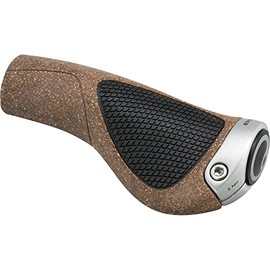 Ergon GP1-S BioKork Grips: Small, Black/Tan