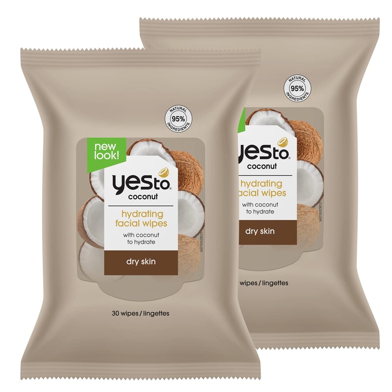Yes To Face Wipes for Women and Men, Restoring Facial
