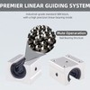 ANWOK Linear Rails and Bearings Linear Rail Guide 2X SBR12-1000mm