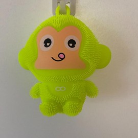SUPER ANTI-STRESS,GLOWING FOUR-COLOR PLAYFUL MONKEY - Color: YELLOW