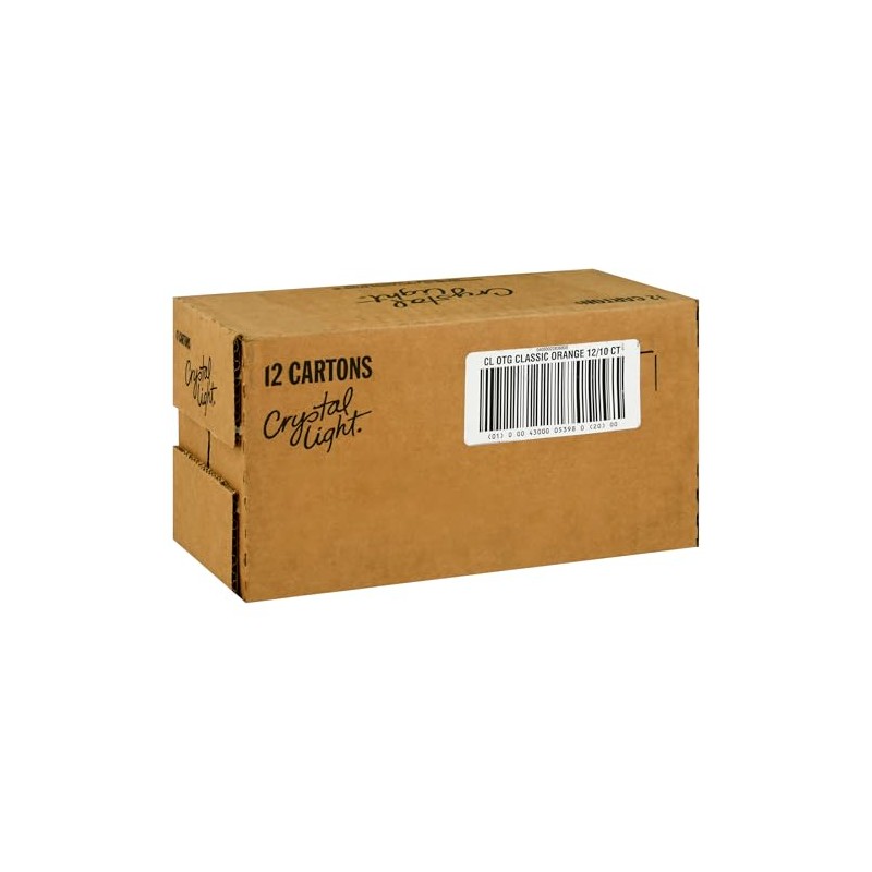 Crystal Light Classic Orange Naturally Flavored Powdered Drink Mix, 120