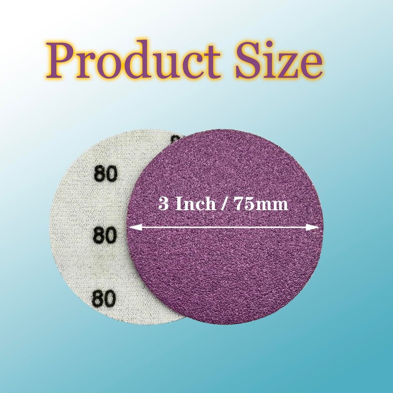 3 Inch 3000 Grit Wet Dry Sandpaper, 50pcs Sanding Disc,