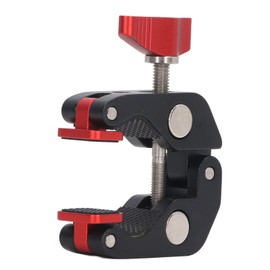 Super Clamp Red Crab Clamp Aluminium Alloy Silicone Cushion Drop Resistant Camera Clamp with 1/4 3/8 Screw Holes