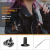 100pcs Spikes Studs 7mm Metal Cone Spikes Rivet, Punk Rock