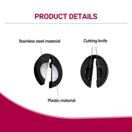 2 Pieces Silver Wine Foil Cutter Capsule Cutter for Wine Bottles Stainless Steel Design Foil Cutter, Professional Foil Remover with Rustproof Blades, Safe & Fast Aluminium Foil Cutter for W