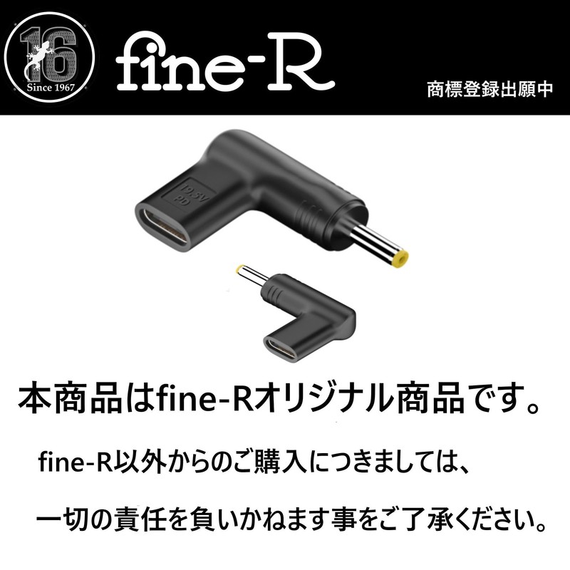 Fine-R USB-C Input DC 4.0 x 1.7 mm Output 19.5V
