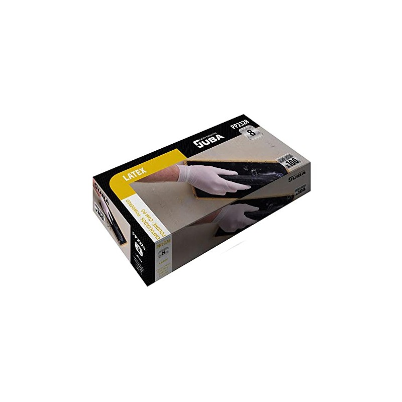 Juba Personal Protective Equipment m122332 Latex Disposable Eco Powdered Glove