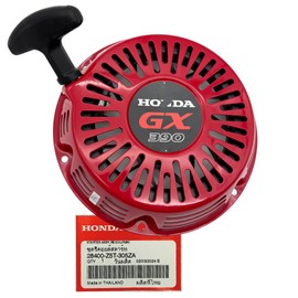 KINDZA Genuine Recoil Starter Assy 28400-Z5T-305ZA with Genuine Emblem 87521-Z5T-000 for Honda GX390 GX360 GX340 Engines