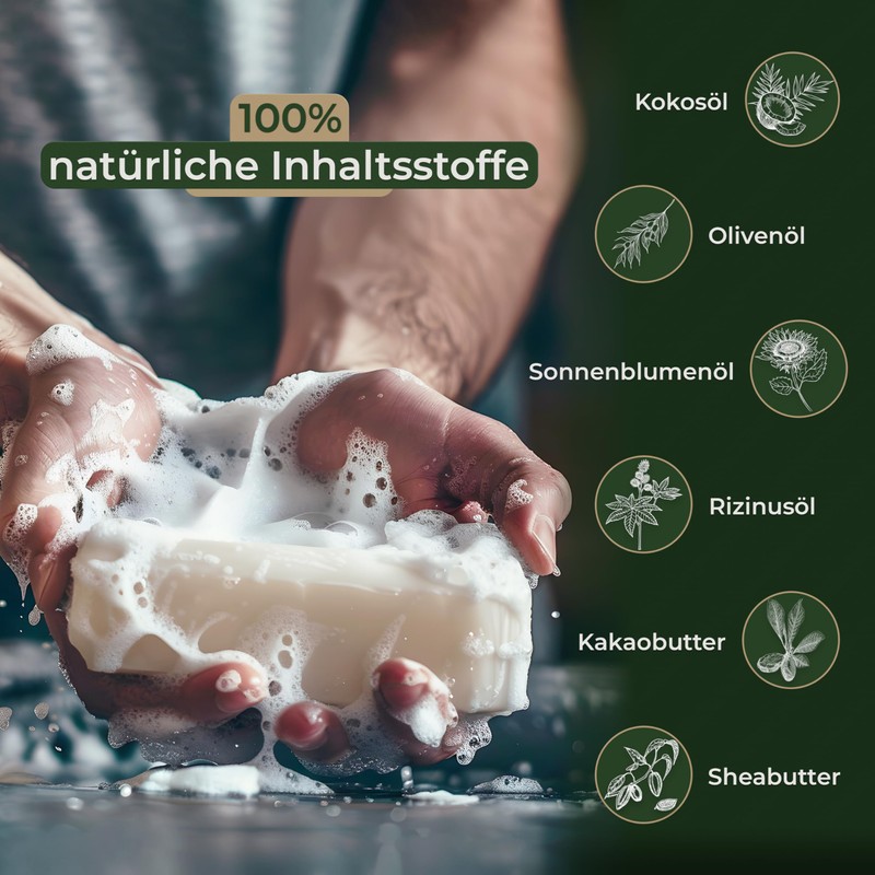 larum sports Solid Shower Soap Men, Solid Shower Gel, Solid