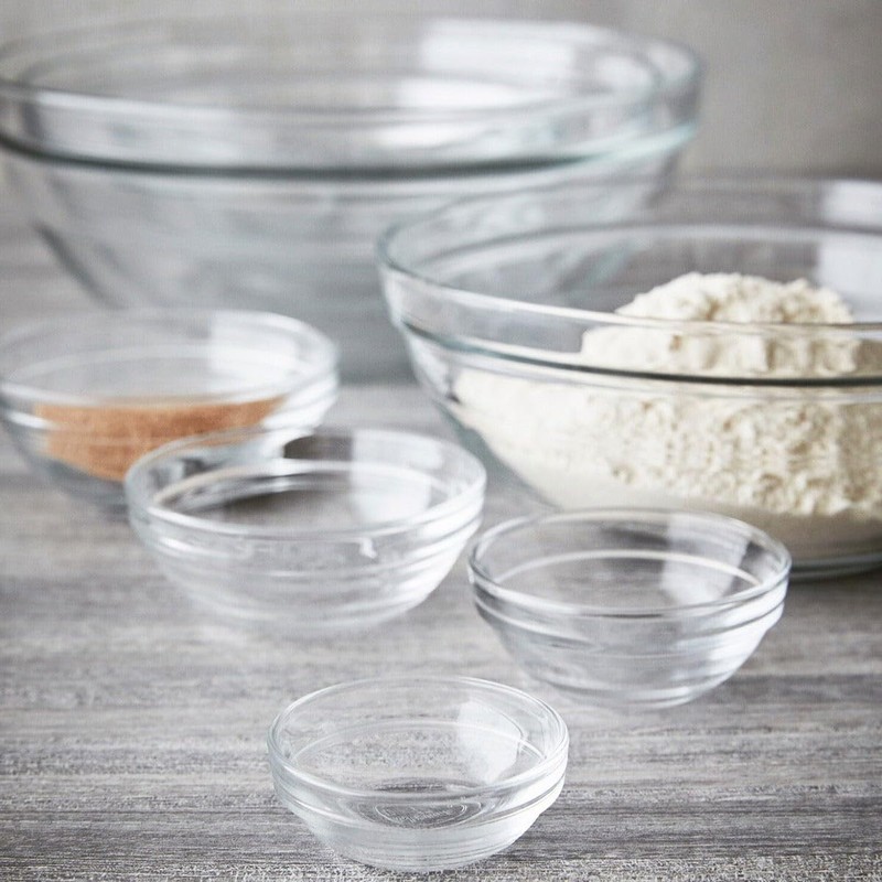 Duralex Lys clear Stackable Bowl, Diameter - 5 1/2”, Height