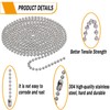#10 Beaded Ball Chain (4.5mm) – 16.4 Feet Spool &