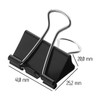Westcott E-10714 00 Foldback Clips 41 mm Black Pack of