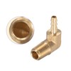 M METERXITY 2 Pack Brass Hose Barb Fittings - 90