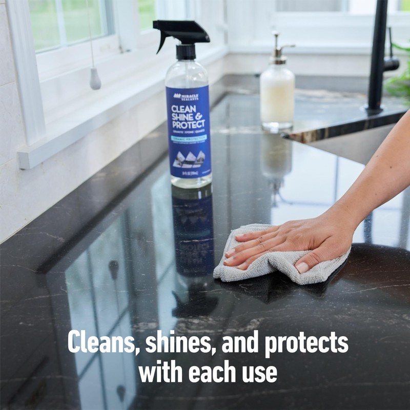 Miracle Sealants Clean Shine & Protect Spray for Granite, Stone,
