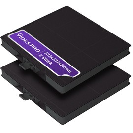 Viоks.pro Activated Carbon Filter Cooker Hood 232 x 237 x 22 mm Replacement for Bosch 11026769 00705431 DHZ5326 LZ53251 Z5101X1 Activated Carbon Filter Mat Cooker Hood Neff Bosch Constructa Pack of 2