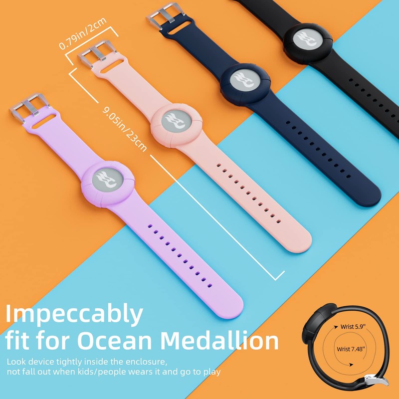 MAKCPOIMER Princess Medallion Sport Band Accessory, Silicone Wristband for holding