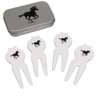 Azeeda 'Horse Running ' Golf Divot Tool/Repair Fork Gift Set