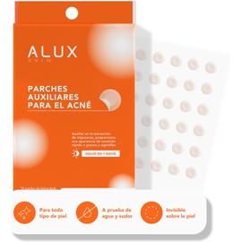 Parches para Acne Invisibles - 30 Parches de Hidrocoloide Auxiliares Proporciona Apariencia de Sanación Rápida Skin Care para Todo Tipo de Piel Vegan-Friendly Uso Día y Noche ALUX (1 Unidad)