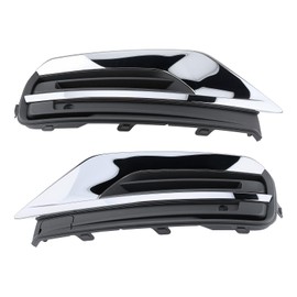 AUTOKAY Fog Lamp Grille ABS Front Bumper Fog Light Grille for Volvo XC90 2020 2021Pair Replaces 31663514 31663515