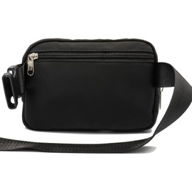 Lamyba Mothers Day Gifts for Mimi Waterproof Adjustable Fanny Pack MIMI Gifts for Grandma Crossbody Waist Bag Black