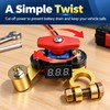 Car Battery Disconnect Switch for Vehicle Storage – Rotating Battery
