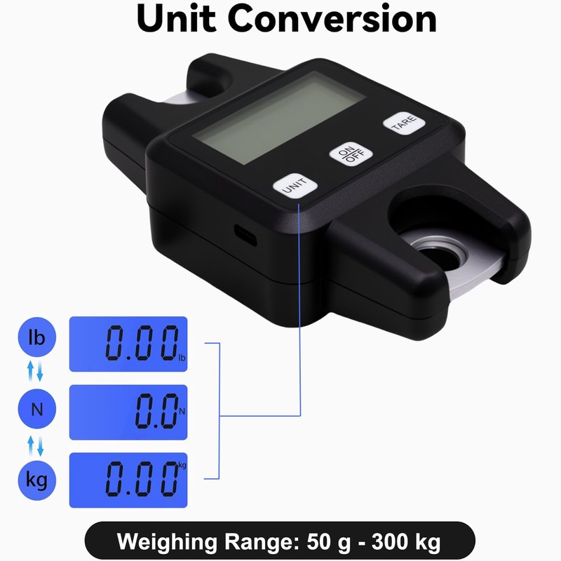 660 lbs/ 300kg Archery Bow Scale Hanging Handheld Scale Multifunctional