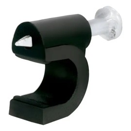 Grapa Cable Coaxial 6 Mm 20 Pz Negra Voltech 48270                                                                                                    