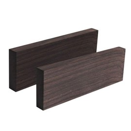 Tzong 2Pcs Black Ebony Lumber Wood Timber Handle Plate for Music Instruments DIY Tools 3/8"x1.5"x5"