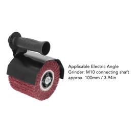 Burnishing Adapter for Angle Grinder, Burnishing Polishing Machine Stainless Steel Handheld Sander Polisher Wheel M10 Angle Grinder Attachment for Wood Metal Grinding
