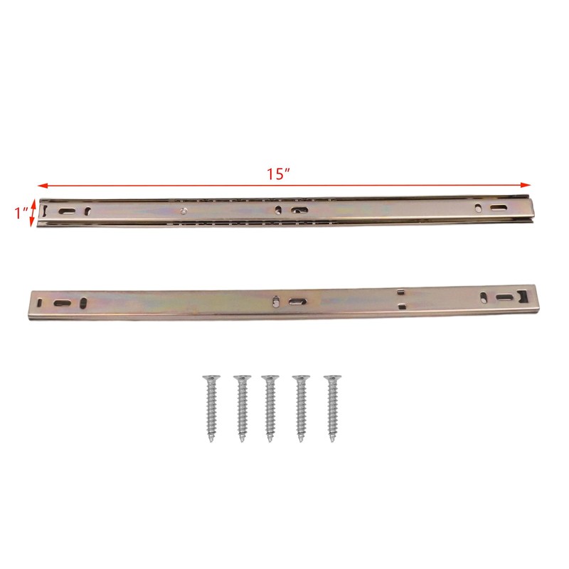 Coshar Drawer Slides 15-Inch Heavy Duty Drawer Track with Ball