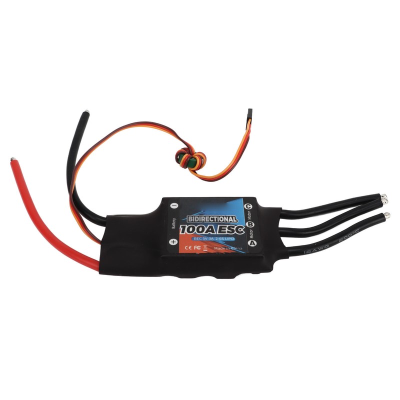 GTSKYTENRC Brushless ESC Bidirectional 100A 2‑6S BEC 3A 5V Electric
