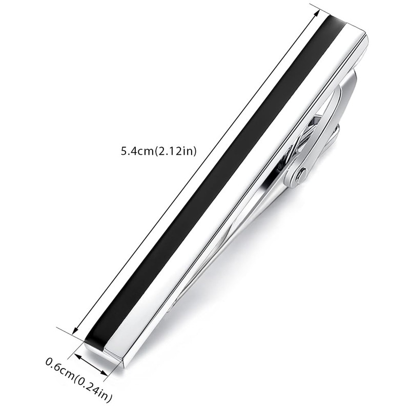 HONEY BEAR 2.12inch Mens Tie Clip Bar for Normal Size