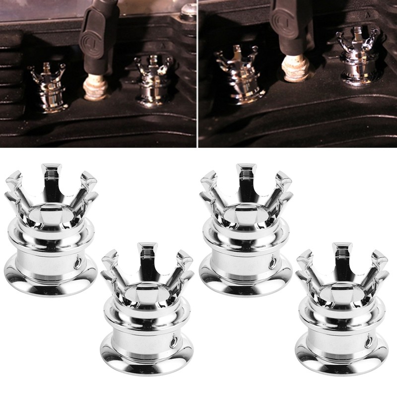 4pcs Engine Screw Cap Covers Crown Styling Fit for XL883/Big